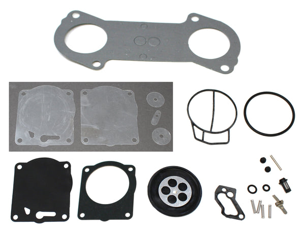 Yamaha Mikuni Super BNI (SBNI) Carb Rebuild Kit with Base Gasket 66E-13556-00-00 Compatible with Yamaha GP XL 800 Carburetor Rebuild Kit 15-004-01