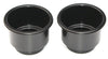 3 5/8 Black Jumbo Cup Boat RV Car Truck Pool Table Sofa Inserts Large Size