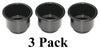 3 5/8 Black Jumbo Cup Boat RV Car Truck Pool Table Sofa Inserts Large Size