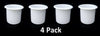 2 7/8 CUP HOLDER WHitE Cup RV Boat Furniture Sofa Cupholder Pool tables, Boats, RV's, Patios, Cars, decks, trailers or table