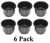 3 5/8 Black Jumbo Cup Boat RV Car Truck Pool Table Sofa Inserts Large Size