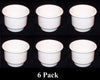 3 5/8 White Jumbo Cup Boat RV Car Truck Pool Table Sofa Inserts Large Size Free Shipping