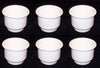 3 5/8 White Jumbo Cup Boat RV Car Truck Pool Table Sofa Inserts Large Size Free Shipping