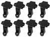 Plastic Pontoon Boat Square Rail Fender Adjuster Hanger Clip - Pick a Pack - Color & Quantity