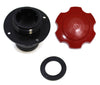 Aftermarket Kawasaki Jet Ski Gas Cap, Gasket & Black Fuel Tank Filler Neck Kit OEM # 59231-3734 / 51049-3714