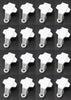 Plastic Pontoon Boat Square Rail Fender Adjuster Hanger Clip - Pick a Pack - Color & Quantity